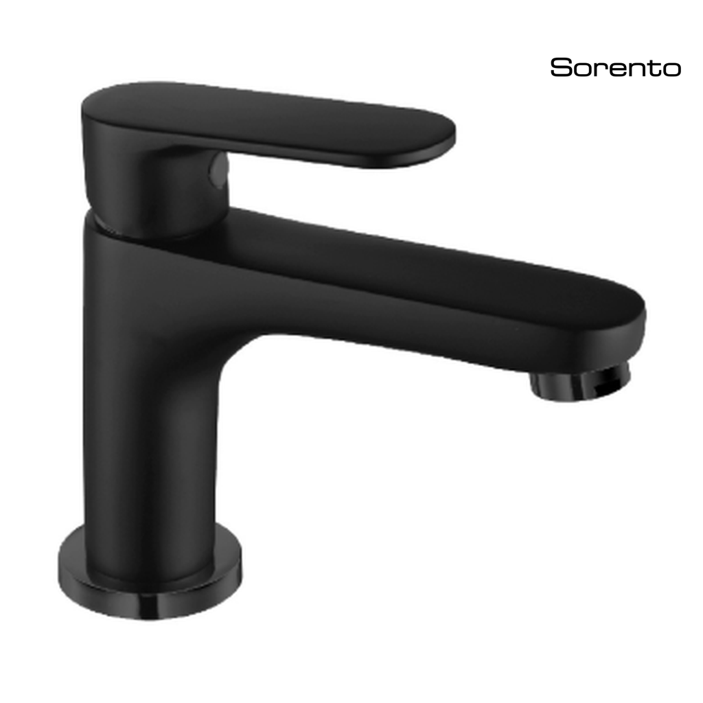 SORENTO SRTWT7447-BL 170mm Modern Matte Black Basin Cold Tap