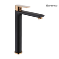 SORENTO SRTWT8250-RG 290mm Modern High Basin Mixer Tap Matte Black + Rose Gold