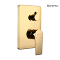 SORENTO SRTWT8272-GY Rectangular Manual Concealed Shower Valve With Diverter - Golden Yellow