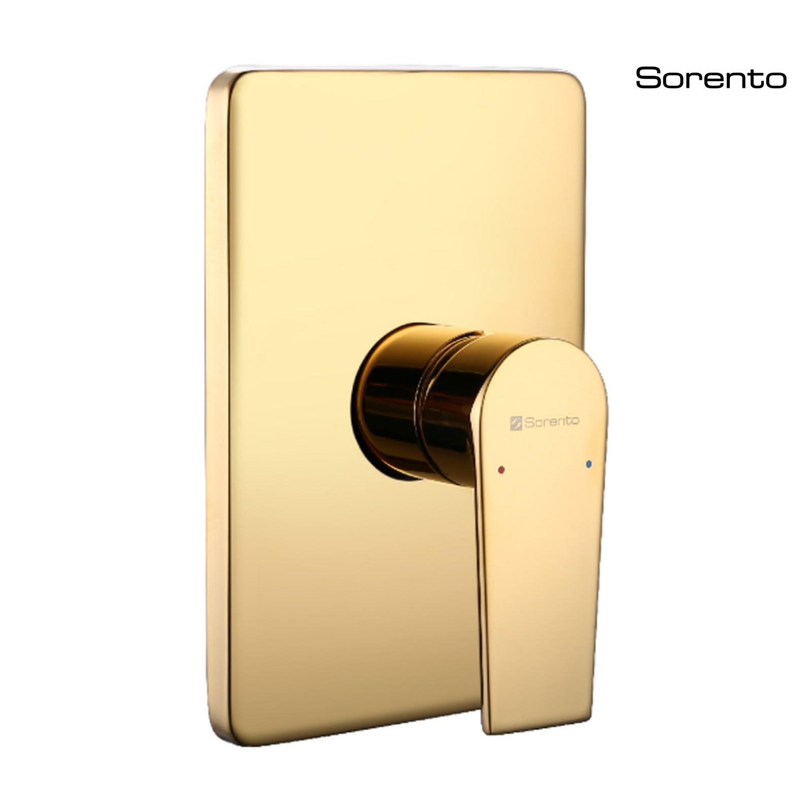 SORENTO SRTWT8274-GY Rectangular Manual Concealed Shower Valve - Golden Yellow