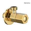 SORENTO SRTWT902-GY Modern Angled Radiator Valves Gold Chrome