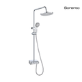 Sorento SRTWT9614 Chrome 3-Way Exposed ABS Shower Set | 225mm Rain Shower Head & 3-Function Hand Shower