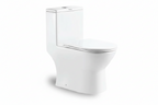 Docasa A375 P-Trap 180 S-Trap 150mm 200mm 250mm 300mm Bathroom One Piece Rimless WC Water Closet 1 Piece Jamban Duduk PP