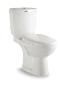 Docasa WD018 P-trap 180mm S-Trap 250mm 280mm Bathroom Closed Couple Washdown WC Water Closet 2 Piece Jamban Duduk Murah