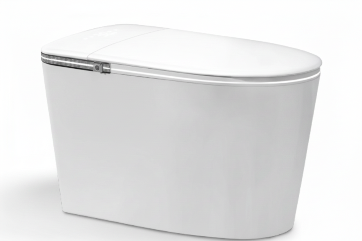DOCASA A8000 Ceramic PTRAP STRAP 200MM 250MM 300MM Smart Toilet Bowl Set Auto Sensor Dual Flush Tankless Water Closet