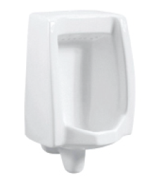 DOCASA WHU111 Wall Hung Urinal Bowl comes with Top Inlet pre-punch flush hole with Exposed Manual Urinal Flush Valve