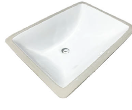 DOCASA 202C 470mm Ceramic White Under Counter Basin Sinki Tandas Bilik Mandi For Bathroom,Dining Area,Outdoor Murah
