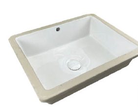 DOCASA 2004 500mm Ceramic White Under Counter Basin Sinki Tandas Bilik Mandi For Bathroom,Dining Area,Outdoor Murah