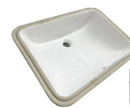 DOCASA 4008 590mm Ceramic White Under Counter Basin Sinki Tandas Bilik Mandi For Bathroom, Dining Area, And Outdoor **C