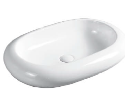 DOCASA 243A 640mm Ceramic White Counter Top Basin Sinki Tandas Bilik Mandi For Bathroom,Dining Area, And Outdoor Murah