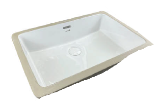 DOCASA 2204 560mm Ceramic White Under Counter Basin Sinki Tandas Bilik Mandi For Bathroom,Dining Area,Outdoor Murah