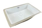 DOCASA 2204 560mm Ceramic White Under Counter Basin Sinki Tandas Bilik Mandi For Bathroom,Dining Area,Outdoor Murah