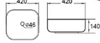 DOCASA 1096RG 420mm Rose Gold Counter Top Basin Sinki Tandas Bilik Mandi For Bathroom,Dining Area,Outdoor Murah