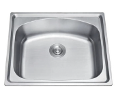 GLORY GL5040 500mm Stainless Steel Kitchen Sink Top-Mount Single Bowl Matt Sinki Dapur