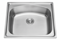 GLORY GL5040 500mm Stainless Steel Kitchen Sink Top-Mount Single Bowl Matt Sinki Dapur