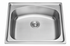 GLORY GL5040 500mm Stainless Steel Kitchen Sink Top-Mount Single Bowl Matt Sinki Dapur