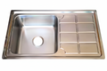 GLORY GL8245 825mm Stainless Steel Kitchen Sink Top-Mount Single Bowl Matt Sinki Dapur