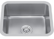 GLORY GL5045-R50 500mm Stainless Steel Kitchen Sink Top-Mount Single Bowl Matt Sinki Dapur