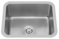 GLORY GL5045-R50 500mm Stainless Steel Kitchen Sink Top-Mount Single Bowl Matt Sinki Dapur