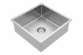 GLORY GL4045 400mm Stainless Steel 304 Kitchen Sink Undermount Single Bowl Matt Sinki Dapur