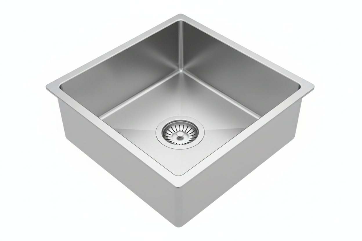 GLORY GL4045 400mm Stainless Steel 304 Kitchen Sink Undermount Single Bowl Matt Sinki Dapur