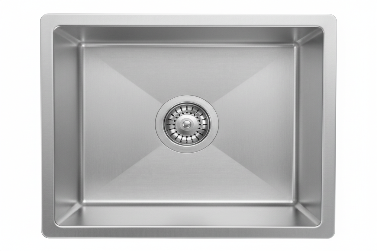 GLORY GL5545 550mm Stainless Steel 304 Kitchen Sink Undermount Single Bowl Matt Sinki Dapur