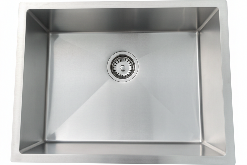 GLORY GL6046 600mm Stainless Steel 304 Kitchen Sink Undermount Single Bowl Matt Sinki Dapur