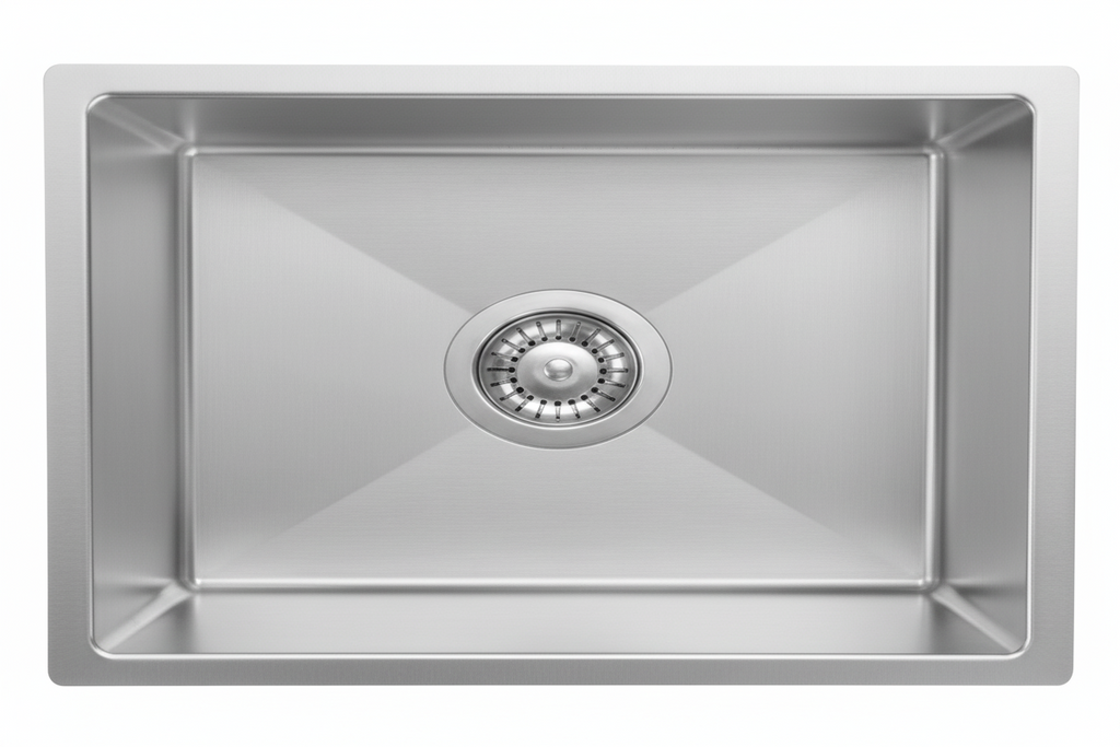 GLORY GL7645 760mm Stainless Steel 304 Kitchen Sink Undermount Single Bowl Matt Sinki Dapur