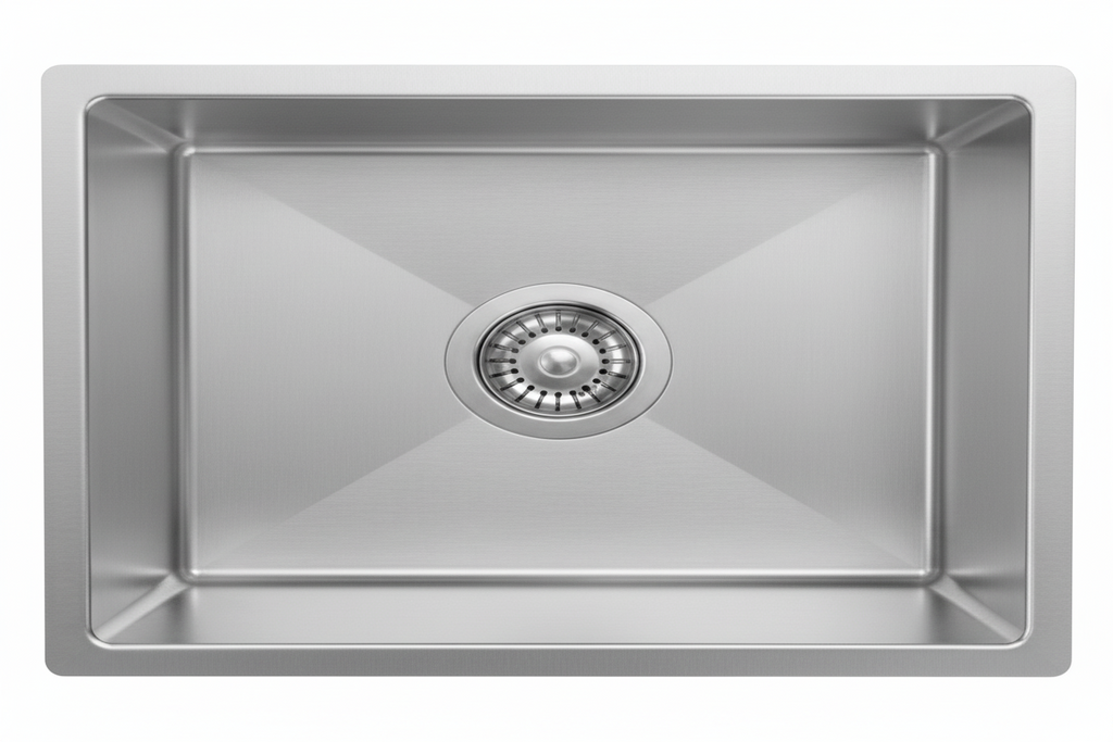 GLORY GL8045 800mm Stainless Steel 304 Kitchen Sink Undermount Single Bowl Matt Sinki Dapur