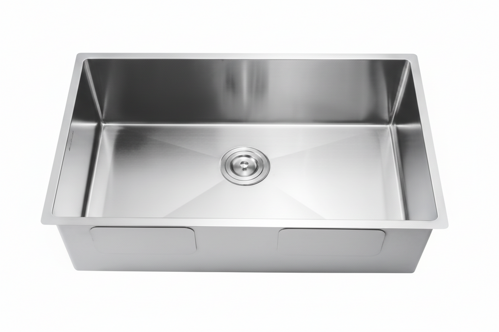 GLORY GL10045 1000mm Stainless Steel 304 Kitchen Sink Undermount Single Bowl Matt Sinki Dapur