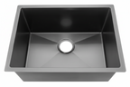 GLORY GL5545-BL 550mm Stainless Steel 201 Kitchen Sink Undermount Single Bowl Matt Sinki Dapur