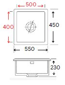 GLORY GL5545-BL 550mm Stainless Steel 201 Kitchen Sink Undermount Single Bowl Matt Sinki Dapur