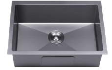 GLORY GL6845-BL 680mm Stainless Steel 201 Kitchen Sink Undermount Single Bowl Matt Sinki Dapur