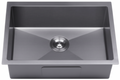 GLORY GL6845-BL 680mm Stainless Steel 201 Kitchen Sink Undermount Single Bowl Matt Sinki Dapur
