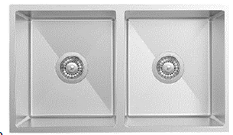 GLORY GL8145 810mm Stainless Steel 304 Kitchen Sink Undermount Double Bowl Matt Sinki Dapur