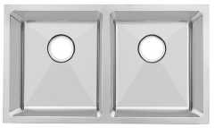 GLORY GL8646 860mm Stainless Steel 304 Kitchen Sink Undermount Double Bowl Matt Sinki Dapur