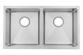 GLORY GL8646 860mm Stainless Steel 304 Kitchen Sink Undermount Double Bowl Matt Sinki Dapur