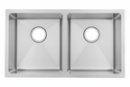 GLORY GL8646 860mm Stainless Steel 304 Kitchen Sink Undermount Double Bowl Matt Sinki Dapur