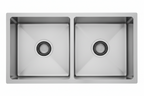 GLORY GL9046 900mm Stainless Steel 304 Kitchen Sink Undermount Double Bowl Matt Sinki Dapur