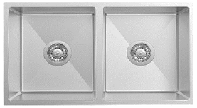 GLORY GL10045 1000mm Stainless Steel 304 Kitchen Sink Undermount Double Bowl Matt Sinki Dapur