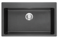 GLORY GL7950-B 790mm Granite Stone Kitchen Sink Top-Mount Single Bowl Matt Sinki Dapur