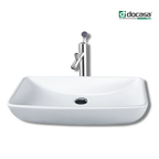 DOCASA 285H 700mm Counter Top Wash Basin come with single pre-punched tap hole & cap