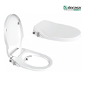 DOCASA SC-BS-O 365mm White Round Manual Bidet Seat and Cover