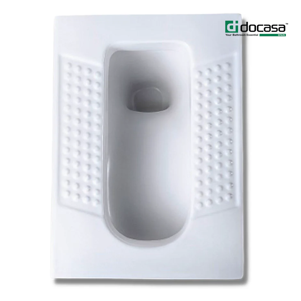 DOCASA CSP01 310mm Children Squatting Pan White come with Integral Tread Plates