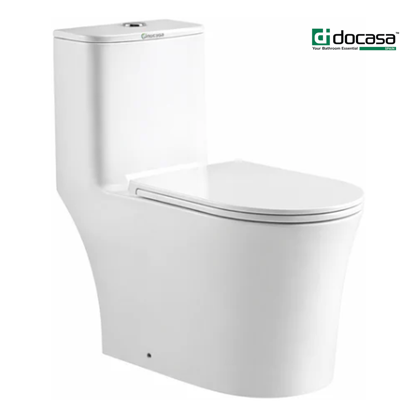 Docasa A836 P-Trap 180 S-Trap 250mm Bathroom One Piece Rimless WC Water Closet 1 Piece Jamban Duduk UF Solf Close Cantik