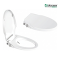DOCASA SC-BS-V 365mm White Round Manual Bidet Seat and Cover