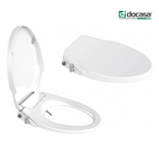 DOCASA SC-BS-V 365mm White Round Manual Bidet Seat and Cover