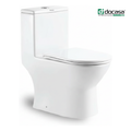 Docasa A375 P-Trap 180 S-Trap 150mm 200mm 250mm 300mm Bathroom One Piece Rimless WC Water Closet 1 Piece Jamban Duduk PP