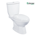 Docasa WD018 P-trap 180mm S-Trap 250mm 280mm Bathroom Closed Couple Washdown WC Water Closet 2 Piece Jamban Duduk Murah
