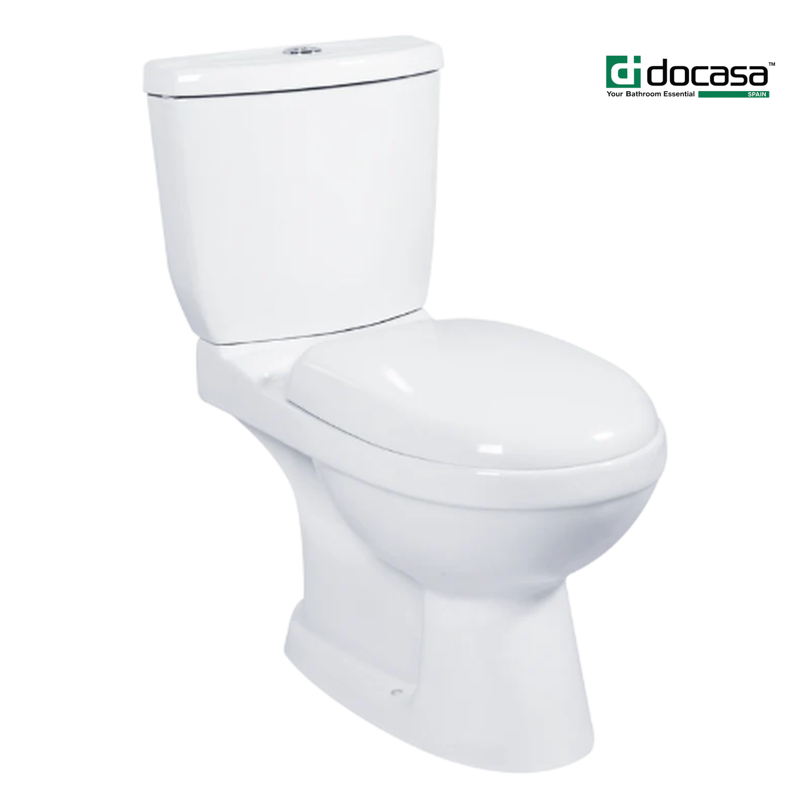 Docasa WD018 P-trap 180mm S-Trap 250mm 280mm Bathroom Closed Couple Washdown WC Water Closet 2 Piece Jamban Duduk Murah